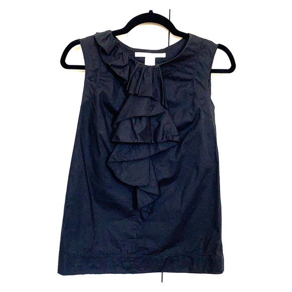 Diane Von Furstenberg Tops - Diane von Furstenberg ruffle front career top